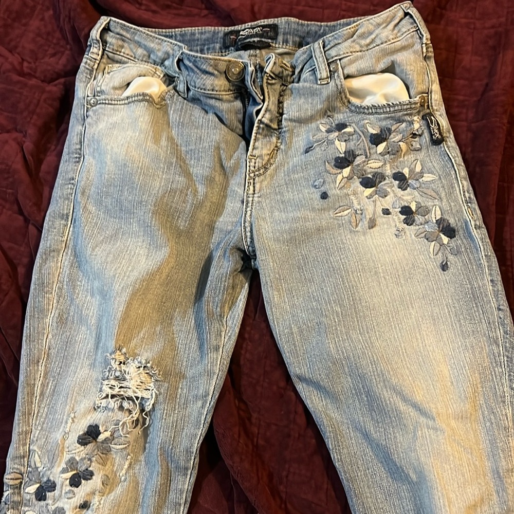 Silver Jeans Izzy Crop Sz 29